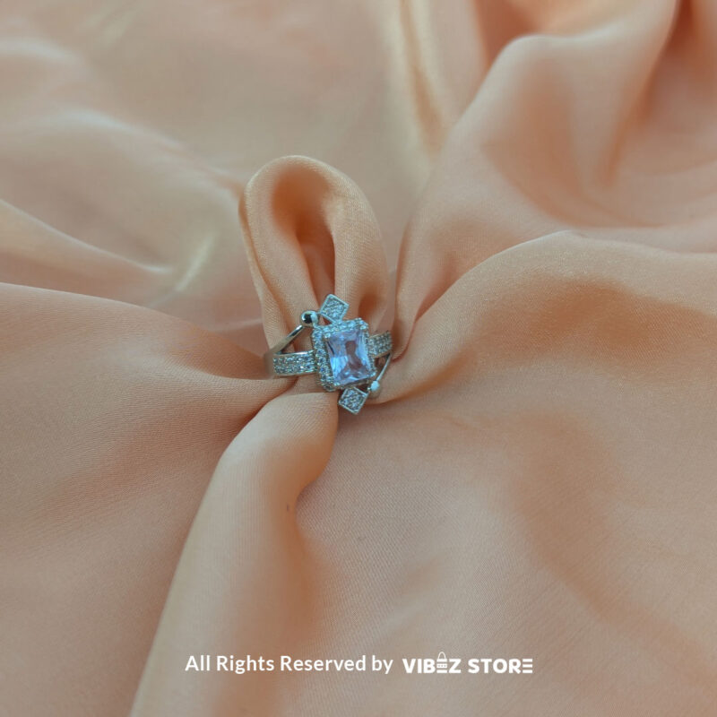 Elegant Crystal Gemstone Ring 3 Elegant Crystal Gemstone Ring in various colors and sizes by Vibez Store