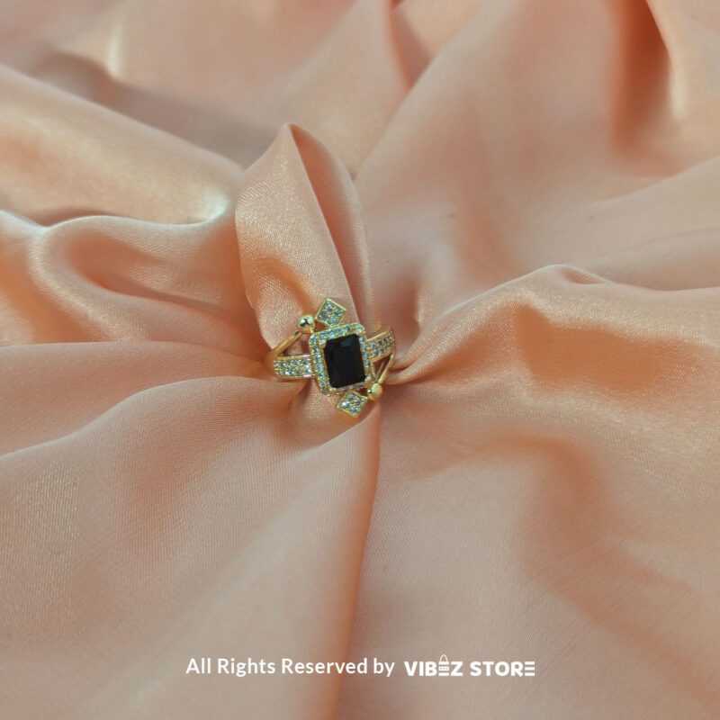 Luxe Gemstone Accent Ring 3 Luxe Gemstone Accent Ring in various colors and sizes by Vibez Store