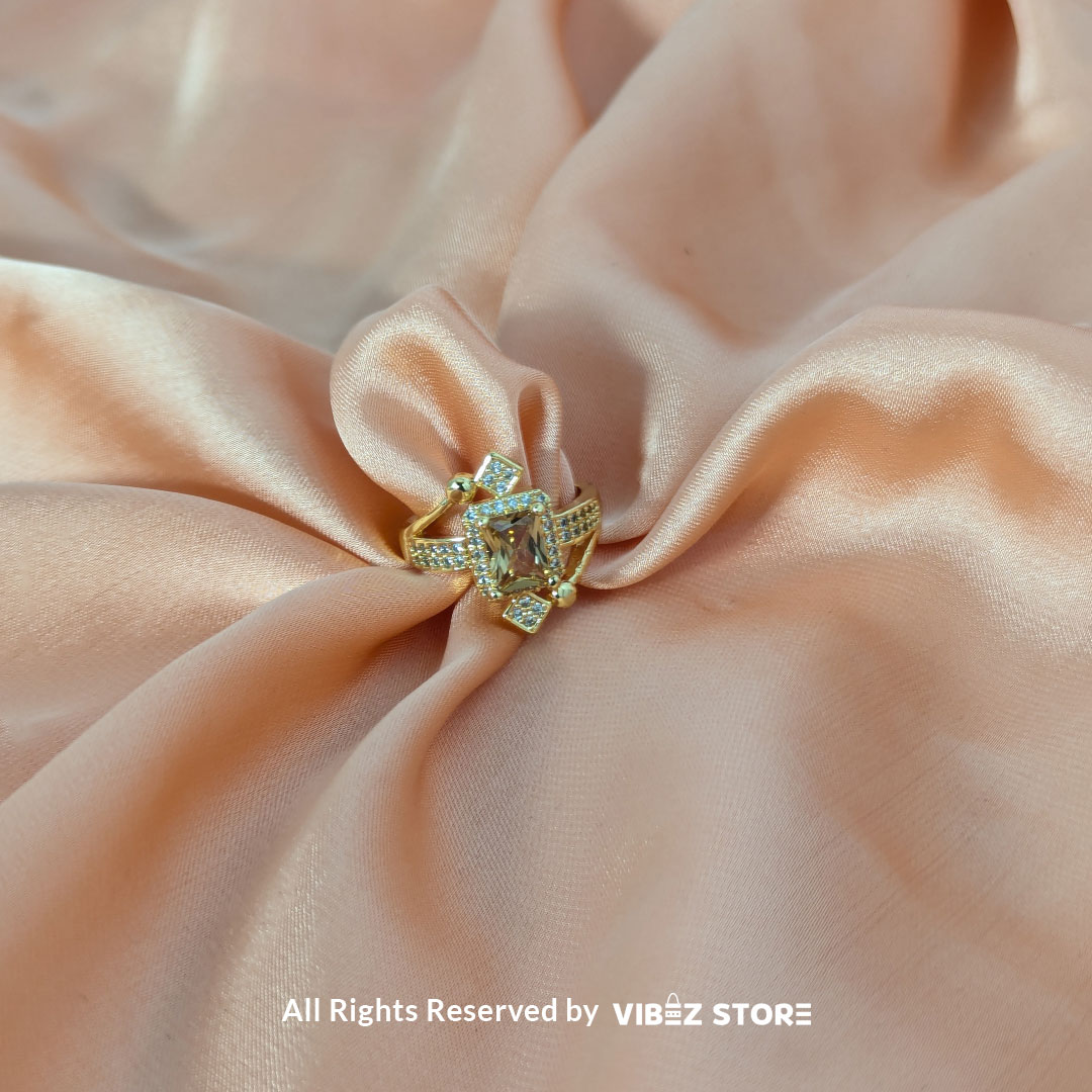RNG-7-E Luxe Gemstone Accent Ring - Image 1