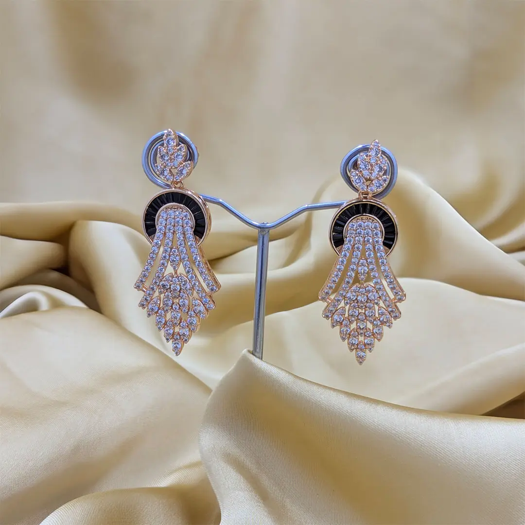 Luxurious Crystal Wings Jewelry Set 5 PR-NCKL-04-C