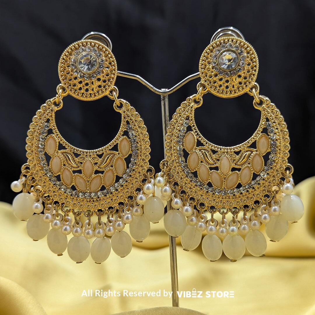 ERNG-57 Vintage Pearl Drop Earrings - Image 1