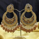 Amber Pearl Drop Earrings