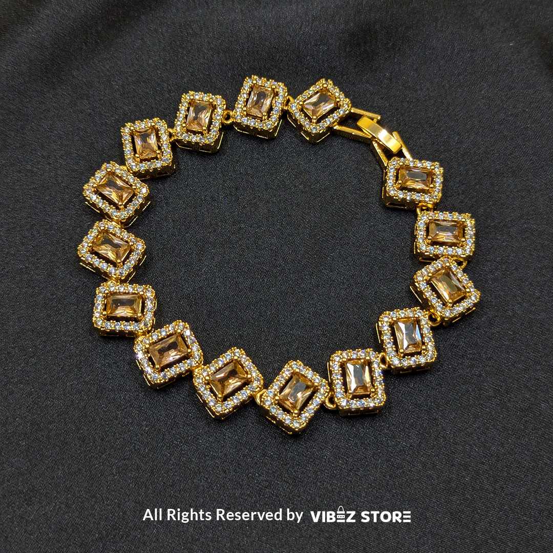 BRS-23 Golden Radiance Crystal Bracelet - Image 1