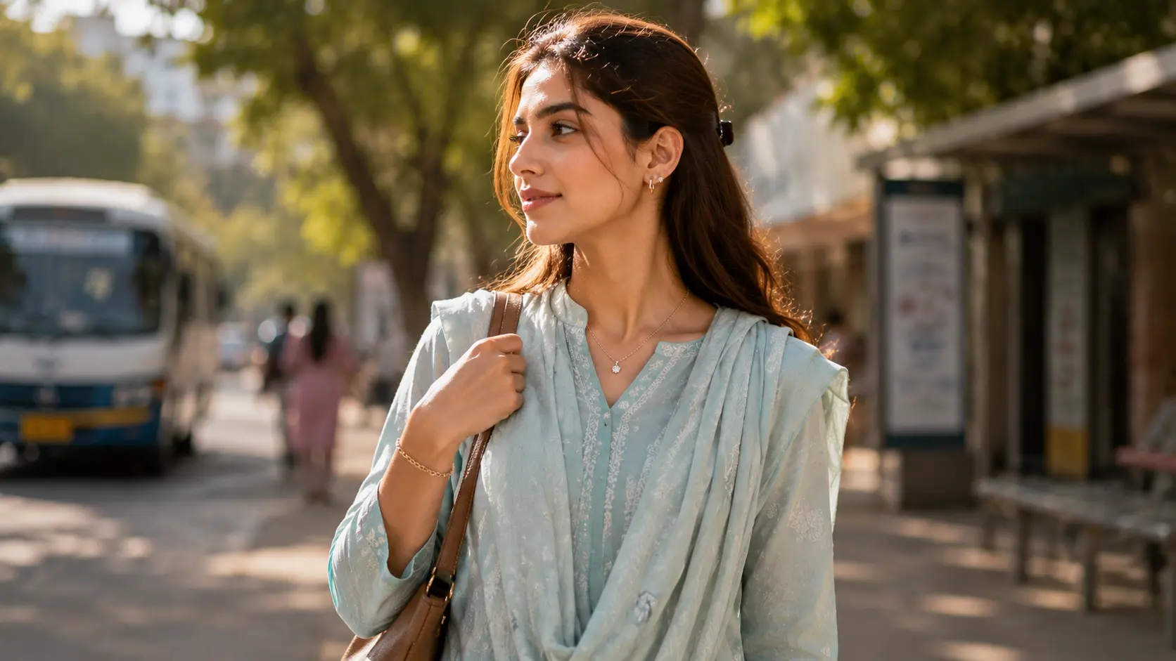Best Artificial Jewellery for Daily Wear in Pakistan 7 Woman wearing practical daily jewellery suitable for Pakistan weather and commuting routines