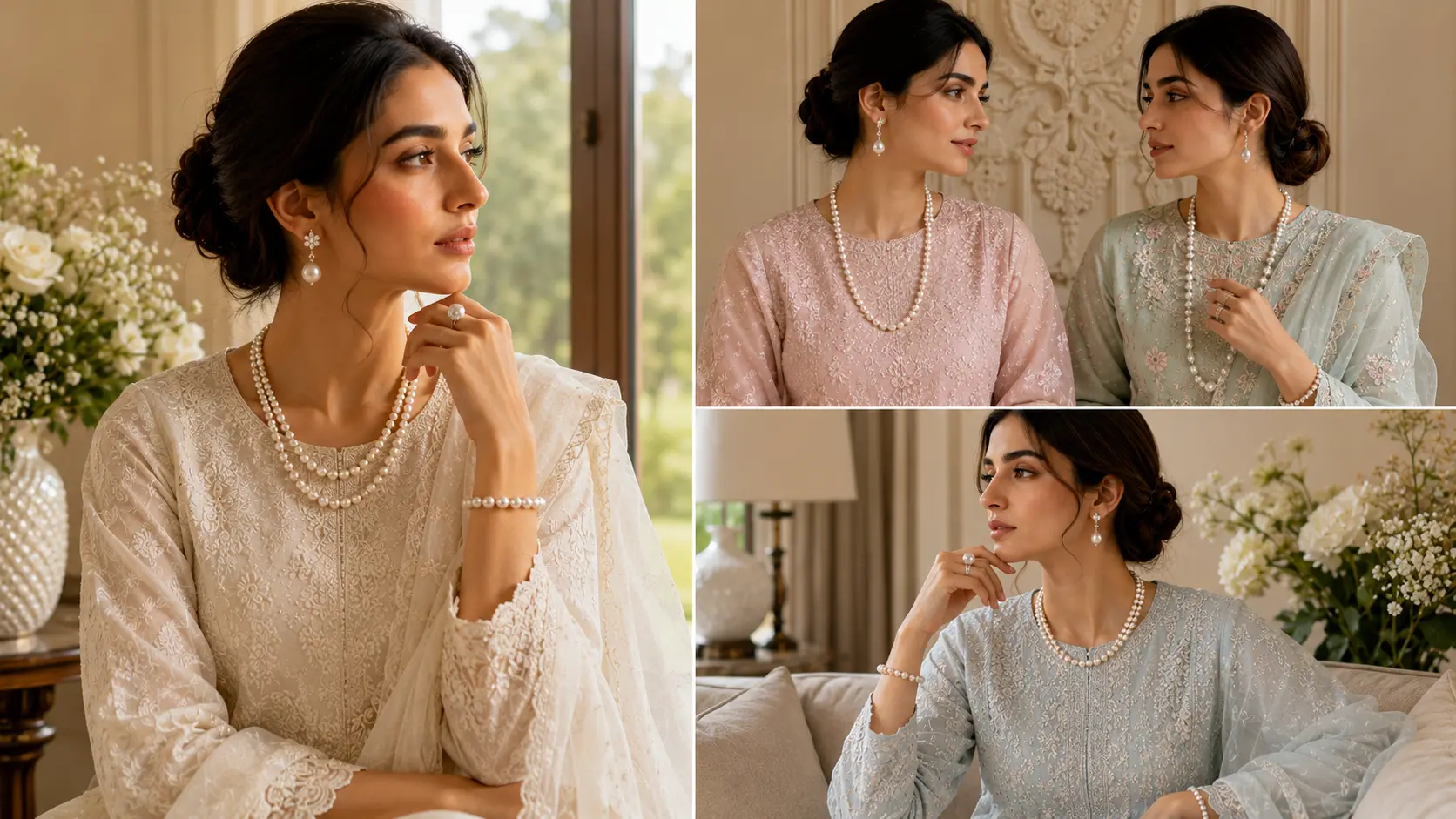 Close-up showcasing minimal jewelry and a clean-cut western neckline